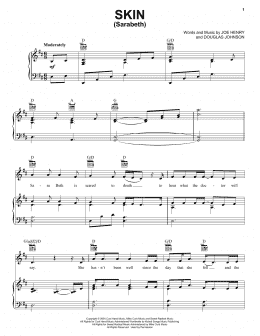 page one of Skin (Sarabeth) (Piano, Vocal & Guitar Chords (Right-Hand Melody))
