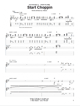 page one of Start Choppin (Guitar Tab)