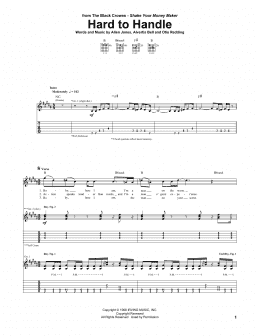 page one of Hard To Handle (Guitar Tab)