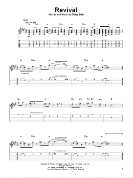 page one of Revival (Guitar Tab (Single Guitar))