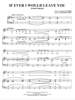 page one of If Ever I Would Leave You (Piano & Vocal)