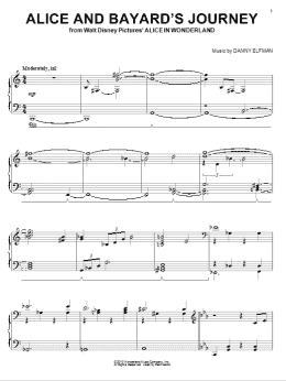 page one of Alice And Bayard's Journey (Piano Solo)