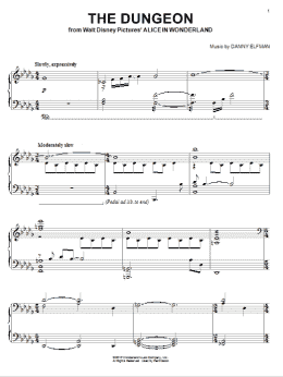 page one of The Dungeon (Piano Solo)