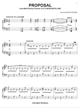 page one of Proposal (Piano Solo)