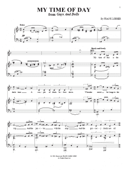 page one of My Time Of Day (Piano & Vocal)