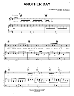 page one of Another Day (Piano, Vocal & Guitar Chords (Right-Hand Melody))