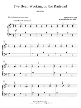 page one of I've Been Working On The Railroad (Piano Duet)