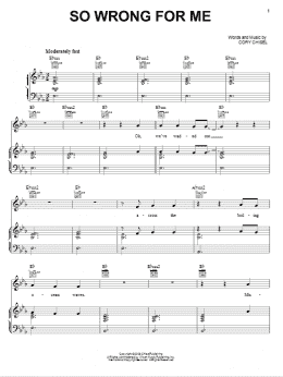 page one of So Wrong For Me (Piano, Vocal & Guitar Chords (Right-Hand Melody))