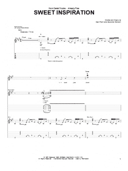 page one of Sweet Inspiration (Guitar Tab)