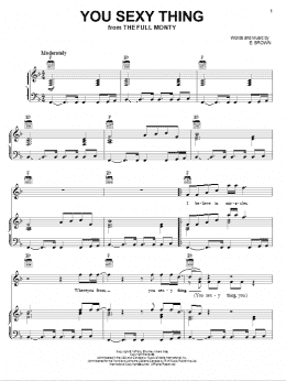 page one of You Sexy Thing (Piano, Vocal & Guitar Chords (Right-Hand Melody))