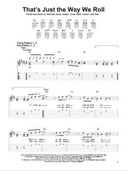 page one of That's Just The Way We Roll (Easy Guitar Tab)