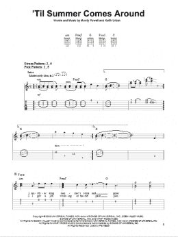 page one of 'Til Summer Comes Around (Easy Guitar Tab)