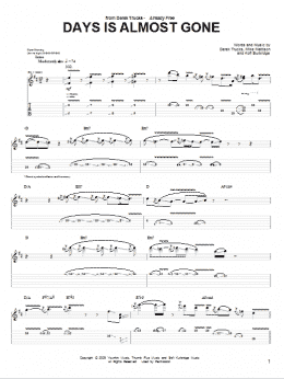 page one of Days Is Almost Gone (Guitar Tab)
