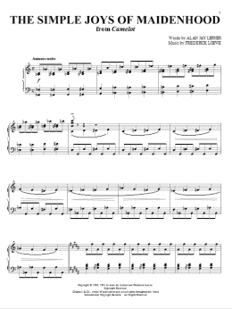 page one of The Simple Joys Of Maidenhood (Piano & Vocal)