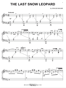 page one of The Last Snow Leopard (Piano Solo)