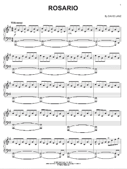 page one of Rosario (Piano Solo)