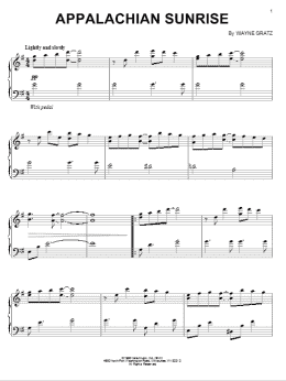 page one of Appalachian Sunrise (Piano Solo)