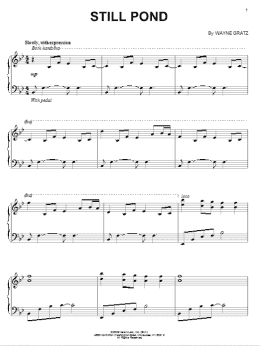 page one of Still Pond (Piano Solo)