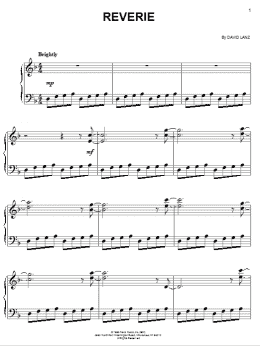 page one of Reverie (Easy Piano)