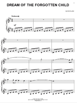 page one of Dream Of The Forgotten Child (Easy Piano)