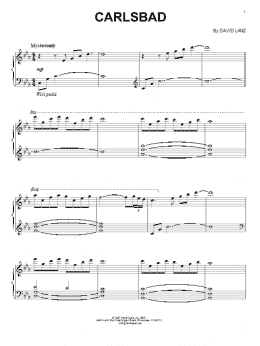 page one of Carlsbad (Piano Solo)