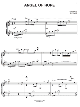 page one of Angel Of Hope (Easy Piano)