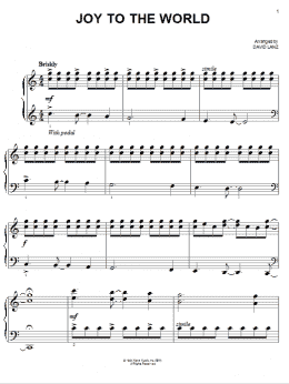 page one of Joy To The World (Easy Piano)