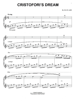 page one of Cristofori's Dream (Piano Solo)