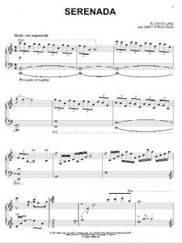 page one of Serenada (Piano Solo)