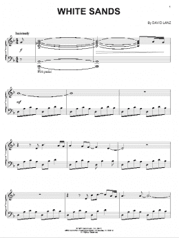 page one of White Sands (Piano Solo)