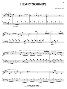 page one of Heartsounds (Piano Solo)