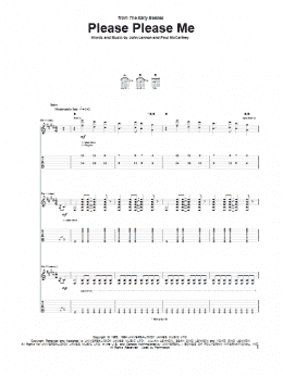 page one of Please Please Me (Guitar Tab)
