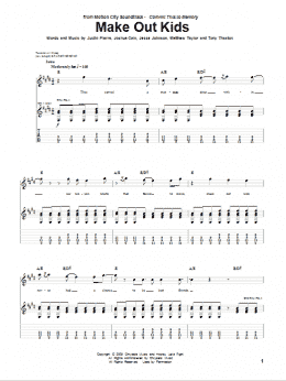 page one of Make Out Kids (Guitar Tab)