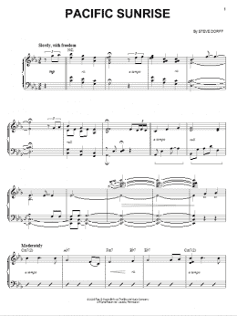 page one of Pacific Sunrise (Piano Solo)