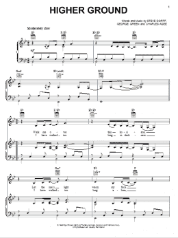 page one of Higher Ground (Piano, Vocal & Guitar Chords (Right-Hand Melody))