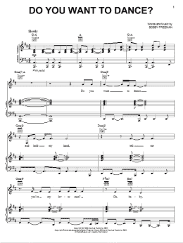 page one of Do You Want To Dance? (Piano & Vocal)