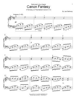 page one of Canon Fantasy (Educational Piano)