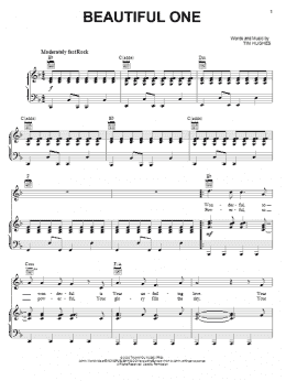 page one of Beautiful One (Piano, Vocal & Guitar Chords (Right-Hand Melody))