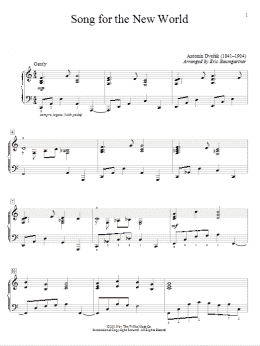 page one of Song For The New World (Educational Piano)