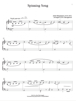 page one of Spinning Song (Educational Piano)