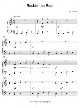 page one of Rockin' The Boat (Educational Piano)