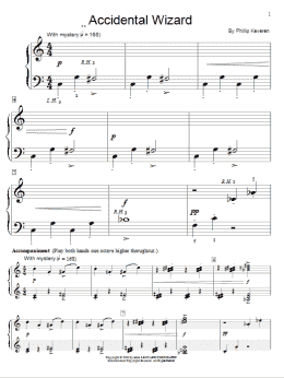 page one of Accidental Wizard (Educational Piano)