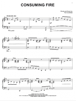 page one of Consuming Fire (Piano Solo)