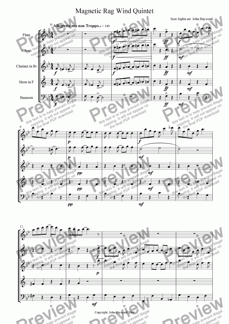 page one of Magnetic Rag