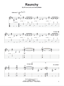 page one of Raunchy (Guitar Tab (Single Guitar))
