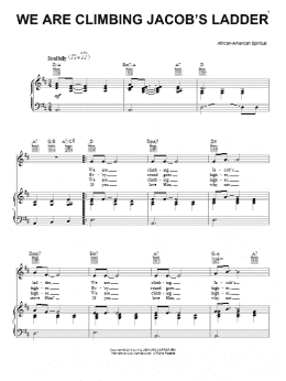 page one of We Are Climbing Jacob's Ladder (Piano, Vocal & Guitar Chords (Right-Hand Melody))