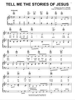 page one of Tell Me The Stories Of Jesus (Piano, Vocal & Guitar Chords (Right-Hand Melody))