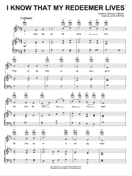 page one of I Know That My Redeemer Lives (Piano, Vocal & Guitar Chords (Right-Hand Melody))