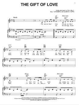 page one of The Gift Of Love (Piano & Vocal)
