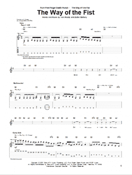 page one of The Way Of The Fist (Guitar Tab)